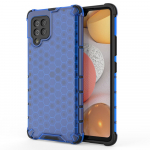 Honeycomb dėklas &scaron;arvuotas su TPU buferiu Samsung Galaxy A42 5G mėlynas