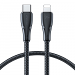 Joyroom Surpass Series A11 Lightning / USB-C 20W 0.25 m kabelis - juodas