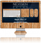 Nexgen dekoratyvinis 3D efekto lipdukas, skirtas iMac 27-inch, &bdquo;Hardwood Classic 3D&ldquo;