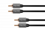 Kruger&Matz 2 RCA&ndash;2 RCA kabelis, 1,8 m
