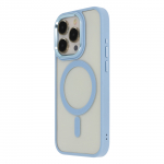 Satin Elegant Magnetinis dėklas telefonui iPhone 14 6,1" mėlynas