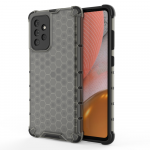 Honeycomb dėklas telefonui su TPU buferiu Samsung Galaxy A72 4G juodas