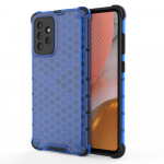 Honeycomb dėklas telefonui su TPU buferiu Samsung Galaxy A72 4G mėlynas