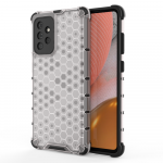 Honeycomb dėklas telefonui su TPU buferiu Samsung Galaxy A72 4G skaidrus