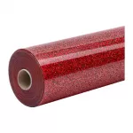 HTVRONT terminio perkėlimo plėvelė su blizgučiais, 30.5 cm &times; 90 cm, raudona