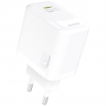 Dudao A28 45W GaN USB-C sieninis įkroviklis - baltas
