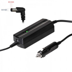 Automobilinis ne&scaron;iojamojo kompiuterio pakrovėjas Akyga AK-ND-76 (19.5V /2.31A 45W 4.5 x 3.0mm + pin) HP 1.2m