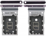 SIM kortelės laikiklis Samsung S911/S916 S23/S23 Plus Dual Lavender originalus (service pack)