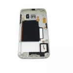 Vidinis korpusas Samsung G925F S6 Edge pilkas (mėlynas) su zumeriu ir &scaron;oniniais mygtukais originalus (used Grade B)