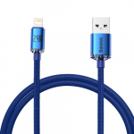 USB Kabelis Baseus "Crystal Shine" mėlynas "Lightning" 120cm