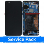 Ekranas skirtas Huawei P40 su rėmeliu / Deep Sea Blue / (Service Pack)