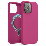Dėklas "TM MagSafe Silicone" iPhone 16 Pro / Fuksija /