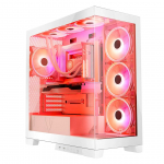 Modecom Volcano SPACE APEX ARGB MIDI &bdquo;Midi Tower&ldquo; Balta