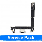 Krovimo lizdas skirtas Apple iPhone 16 Plus su lanksčiąja jungtimi / Black / (Service Pack)