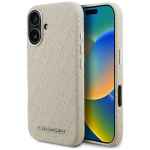 Karl Lagerfeld FW Stamped Karl MagSafe Dėklas iPhone 16 - smėlio