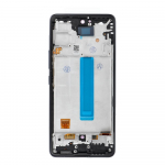 REWA OLED LCD ekranas su rėmeliu, skirtas SAMSUNG A53 5G, juodas