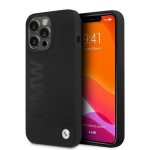 BMW silikoninis para&scaron;o logotipas MagSafe dėklas iPhone 13 Pro / iPhone 13 - juodas