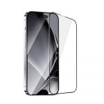 Apsauginis stiklas su metaliniu rėmeliu Samsung Galaxy A15 4G / A15 5G juodas rėmelis
