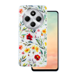 Glow Glam dėklas telefonui Xiaomi Redmi Note 14 Pro 5G (Global) / Note 14 Pro Plus 5G (Global) baltas