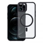Dėklas telefonui &ndash; pilnai matinis magnetinis dėklas, suderinamas su MagSafe IPHONE 12 Pro, juodas