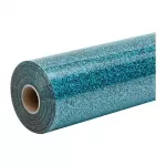 HTVRONT terminio perkėlimo plėvelė su blizgučiais, 30.5 cm &times; 90 cm, mėlyna