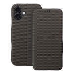 FOLIO &scaron;oninis magnetinis knygos tipo dėklas telefonui IPHONE 16 PLUS rudas