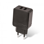 "Setty" įkroviklis 2x USB 2,4A, juodas