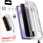 Tel Protect Dust-Free Easy Fit Privacy Full Glue 6D grūdintas stiklas skirtas Samsung Galaxy S26 juodas (su pir&scaron;to atspaudo atrakinimu)