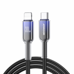 USB Laidas Joyroom "S-A42" juodas "Type-C / Lightning" 120cm (iki 30W)