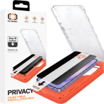 Tel Protect Dust-Free Easy Fit Privacy Titan grūdintas stiklas, skirtas Samsung Galaxy S26 Ultra juodas (su pir&scaron;to atspaudo atrakinimu)