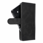 Universali knygos dėklas dydis S iPhone 12 / 13 / SAMSUNG S6 / A5 2016 / XCOVER 4 / S22 / HUAWEI P8 2017 juodas