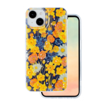 Glow Glam dėklas telefonui iPhone 15 6,1" oranžinis