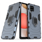Ring Armor dėklas su stovu tvirtas patvarus Samsung Galaxy A42 5G mėlynas