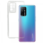 Itin plonas 1mm dėklas telefonui Oppo Reno 5Z 5G permatomas