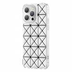 Kingxbar Miya Series dėklas iPhone 14 galinis dangtelis baltas