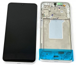 LCD ekranas Samsung A266 A26 5G su jutikliniu ekranu ir rėmeliu baltas originalus (serviso paketas)