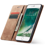Spacecase piniginės dėklas iPhone 7/8 Plus &scaron;viesiai rudas