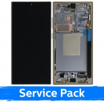 LCD ekranas suderinamas su Samsung S928 S24 Ultra su rėmeliu / Titanium Yellow / (Service Pack)
