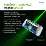 Magnet SPIDER &scaron;viečianti gaudyklė, 1 vnt