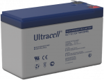 12V akumulātors 7Ah.  151×65×95mm. 2.05kg (ULTRACELL)