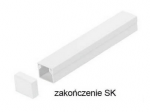 Jungiamieji elementai laidų sutvirtinimo laidams, galas BALTAS SK 14×14 1 vnt.