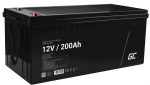 AGM VRLA 12V 200Ah baterija su žalios spalvos baterija
