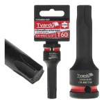 Smūginė galvutė su TORX antgaliu, 1/2&Prime;, T60, CrMo TVARDY T00216-60