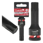 Smūginė galvutė su TORX antgaliu, 1/2&Prime;, T70, CrMo TVARDY T00216-70