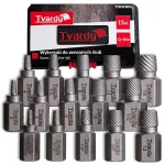 Nulūžusių varžtų i&scaron;sukiklių rinkinys CrMo, 15 vnt. TVARDY T00065