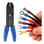 Laidų nužievinimo ir antgalių užspaudimo replės, 8&Prime;, 0,5&ndash;5 mm&sup2; GEKO G01771
