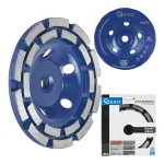 Deimantinis &scaron;lifavimo diskas dviejų eilių, 125 mm, M14, 5 mm segmentai GEKO G00376