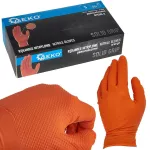 Nitrilinės pir&scaron;tinės SOLID GRIP, 50 vnt., S, oranžinės GEKO G75201-S