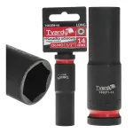 Ilga smūginė galvutė 1/2&Prime;, 6 briaunų, 14 mm, CrMo TVARDY T00211-14
