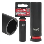 Ilga smūginė galvutė 1/2&Prime;, 6 briaunų, 16 mm, CrMo TVARDY T00211-16